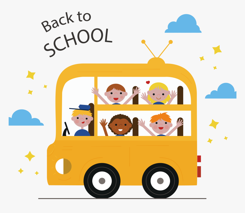 Bus School Child Euclidean Vector - Kids Bus Png, Transparent Png, Free Download