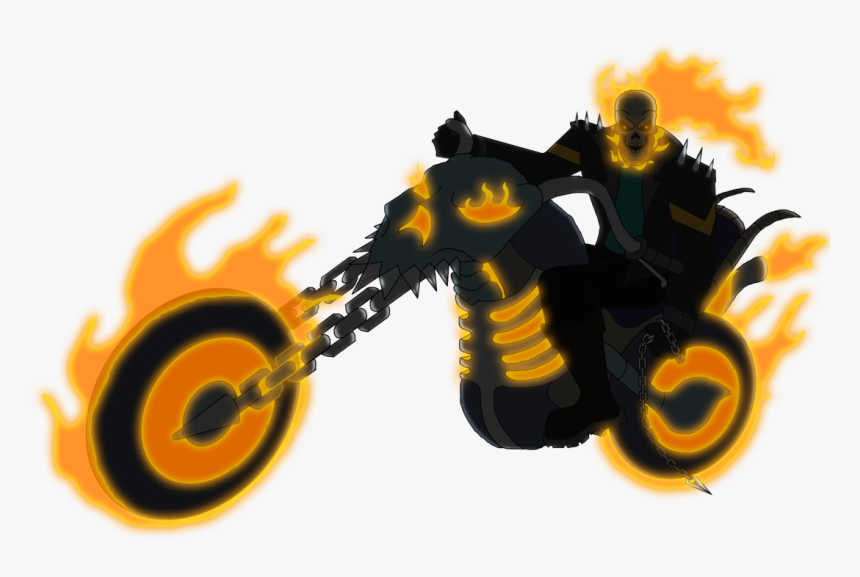 Image Result For Ghost Rider Clipart - Ghost Rider Motorcycle Png, Transparent Png, Free Download