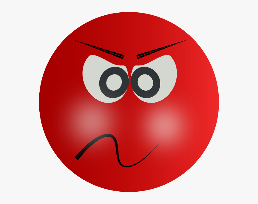 Grumpy Face Png - Angry Red Face Clipart, Transparent Png, Free Download