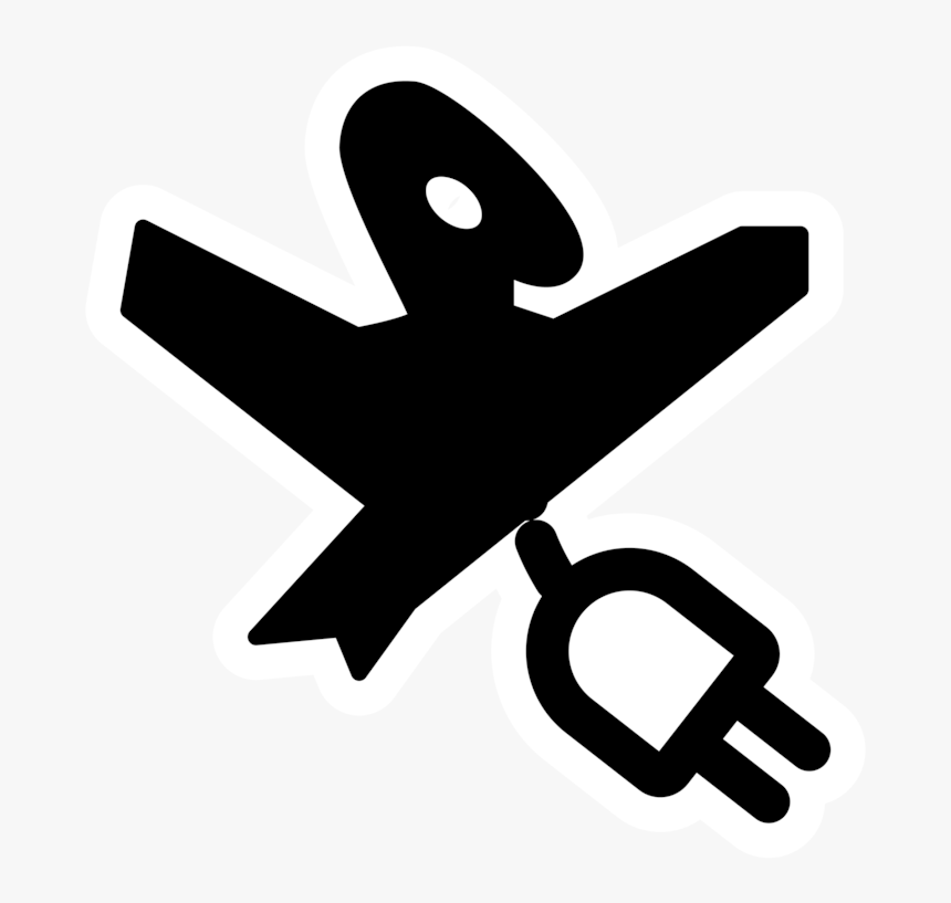 Airplane,symbol,hand, HD Png Download, Free Download