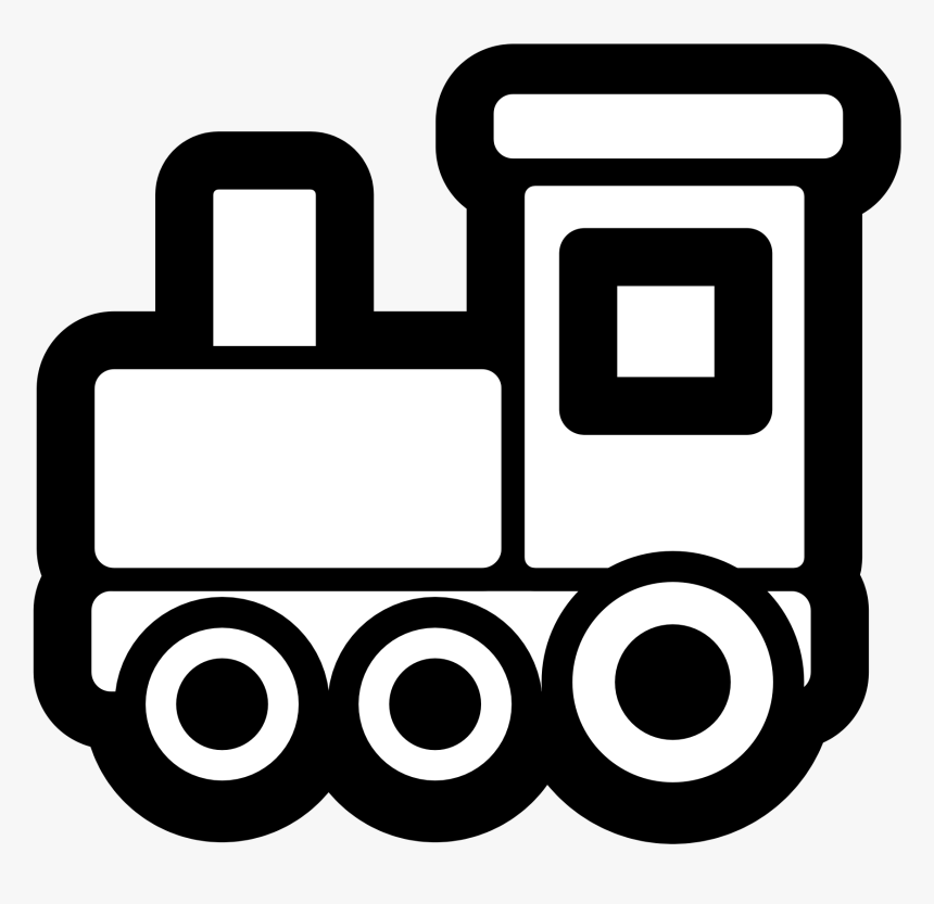 Mute Button Clipart - Train Clipart Black And White, HD Png Download, Free Download