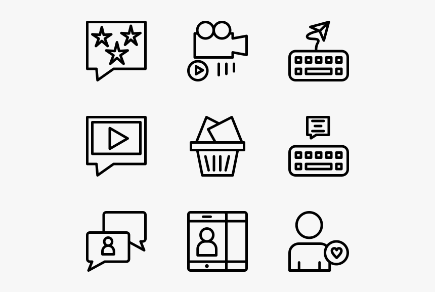 Social Media Icons Lineart - Logistics Icon, HD Png Download, Free Download