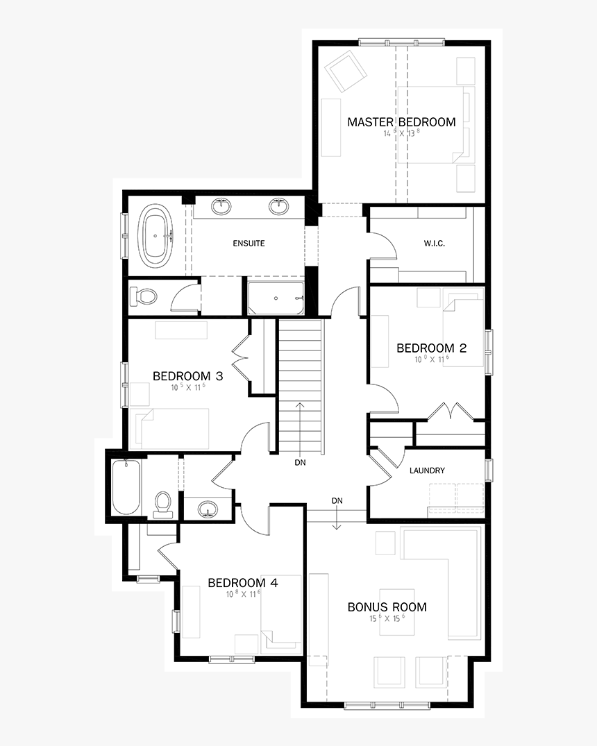 - Upper Level - Floor Plan, HD Png Download, Free Download