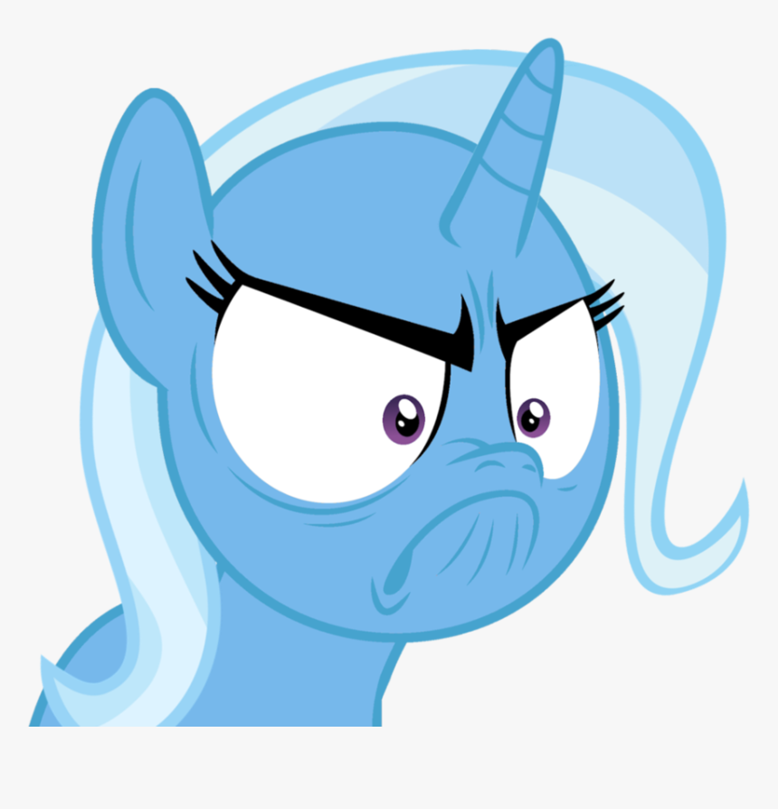 Angry, Funny Face, Grumpy, Safe, Trixie - Funny Angry Face Cartoon, HD Png Download, Free Download