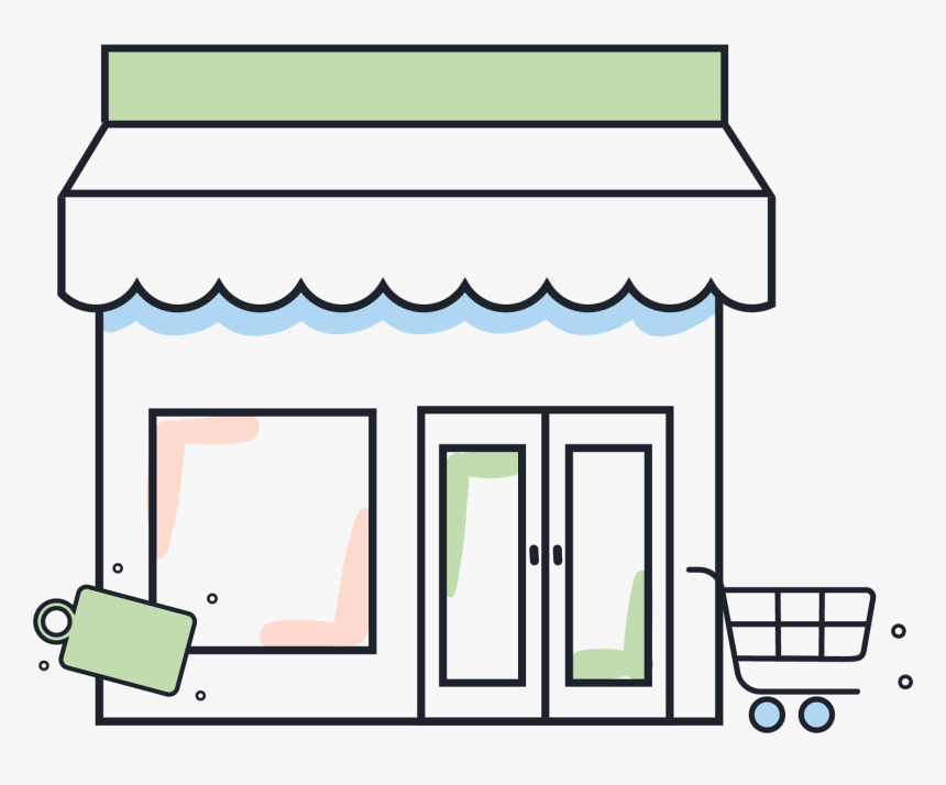 Illustration Of A Retail Store - Illustration, HD Png Download, Free Download