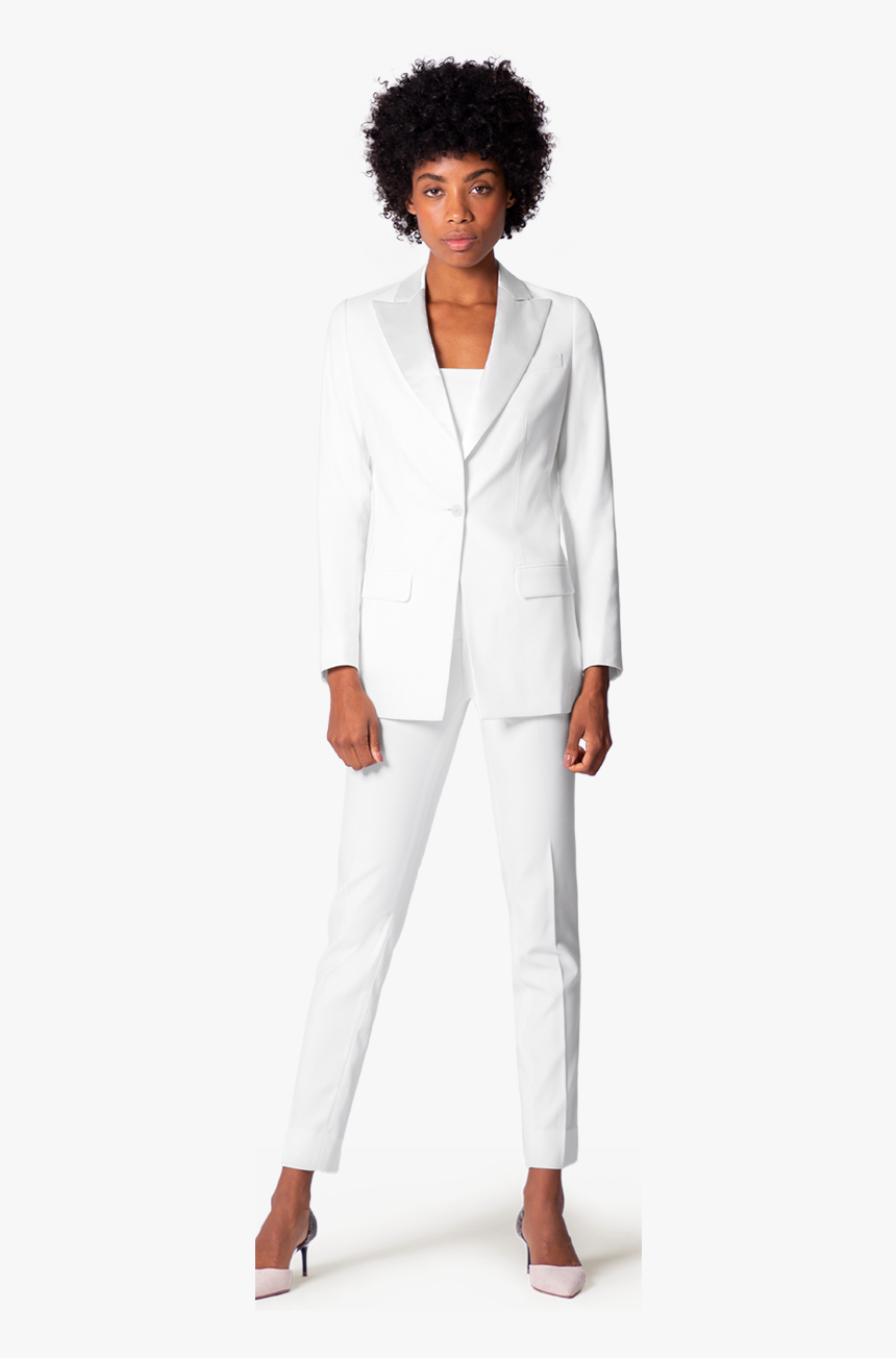 White Suit Womens, HD Png Download - kindpng
