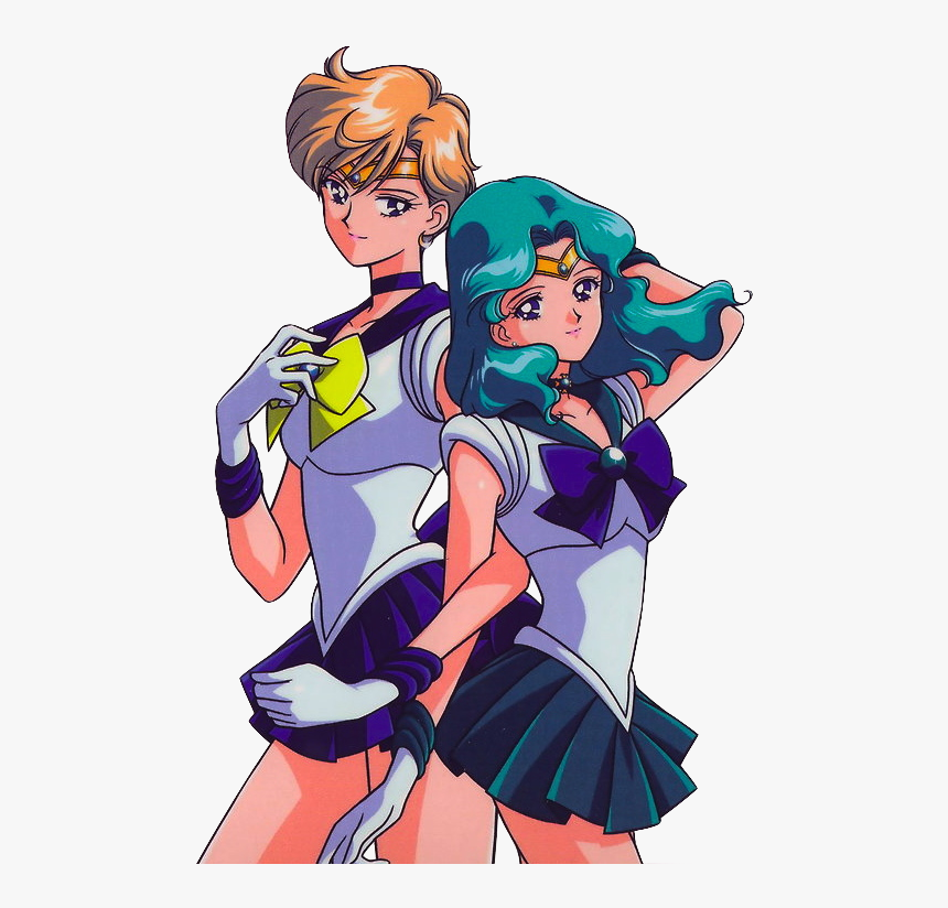 Love Sailor Neptune And Sailor Uranus , Png Download - Sailor Uranus Y Sailor Neptune, Transparent Png, Free Download