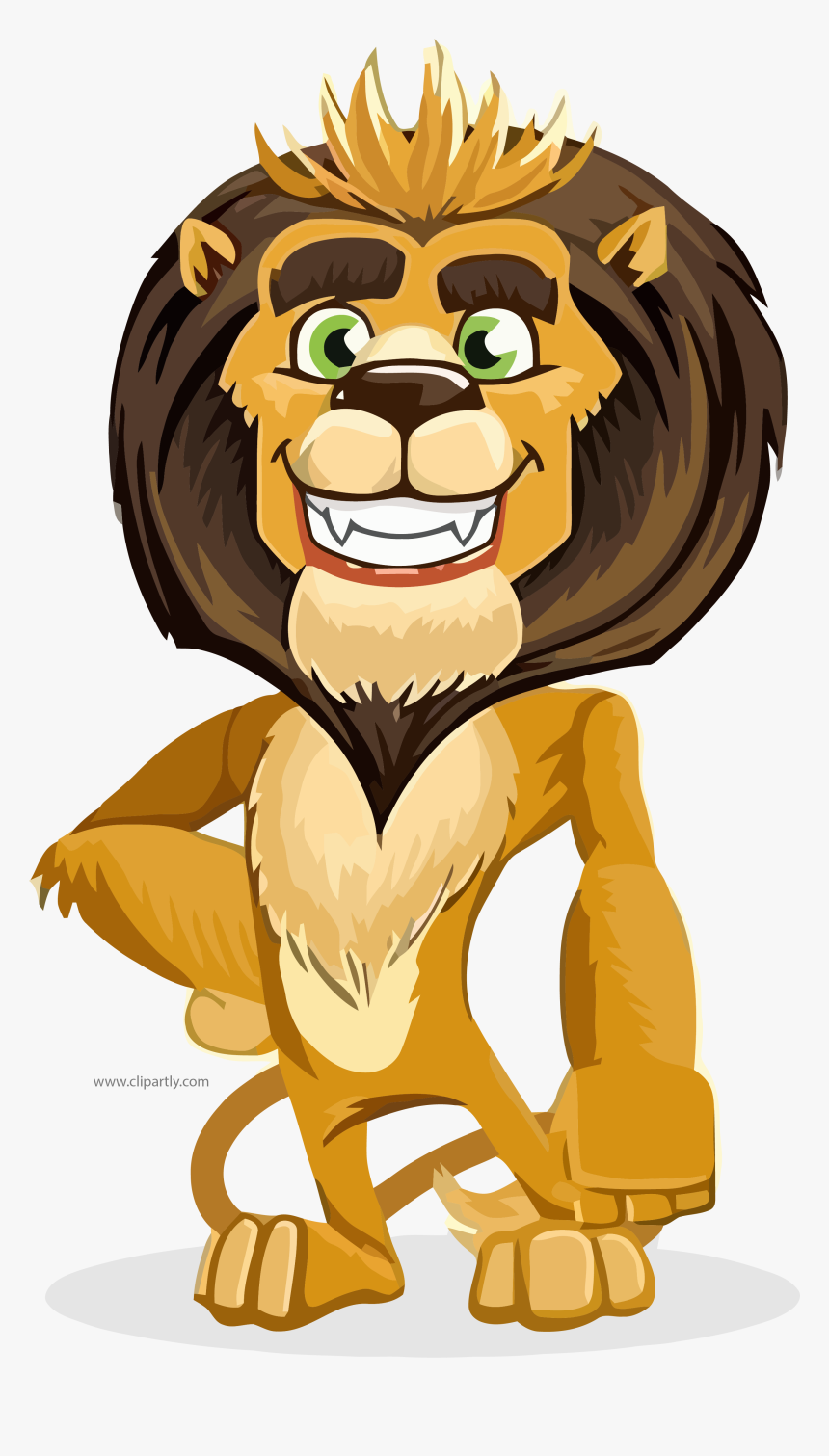 Transparent Lion Icon Png - Lion Cartoon, Png Download, Free Download