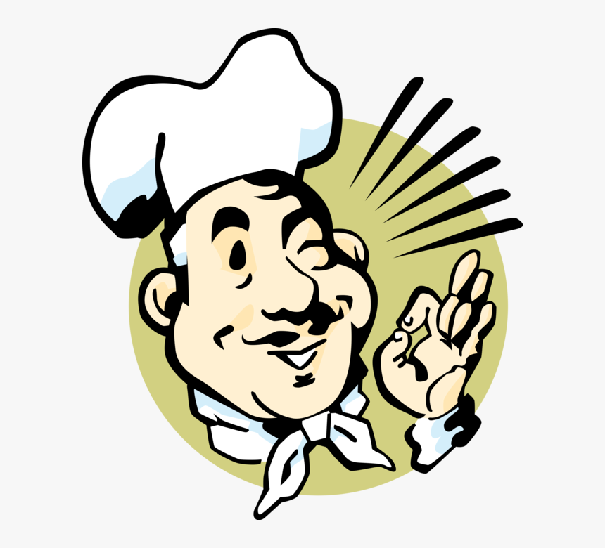 Vector Illustration Of Culinary Chef With White Hat - Culinary Vector, HD Png Download, Free Download