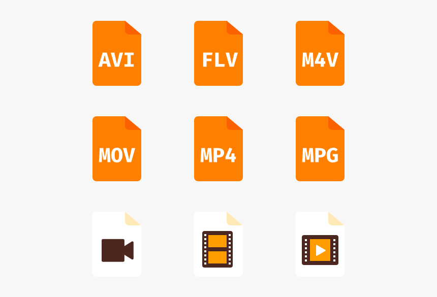 Video Files - Video Formats Png File, Transparent Png, Free Download