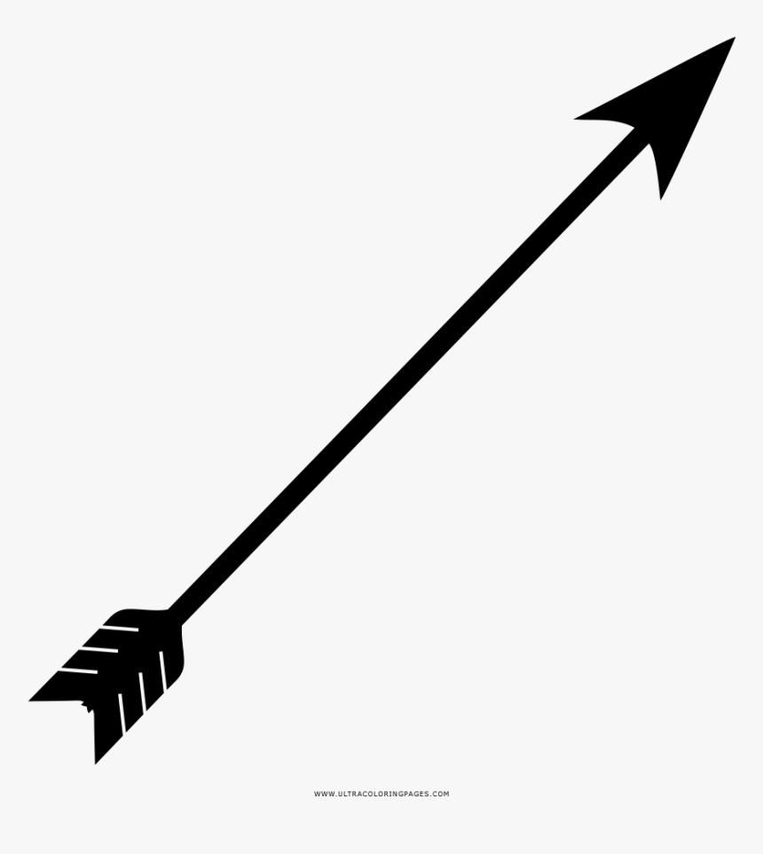 Arrow Coloring Page - Desenho De Flecha Para Colorir, HD Png Download, Free Download