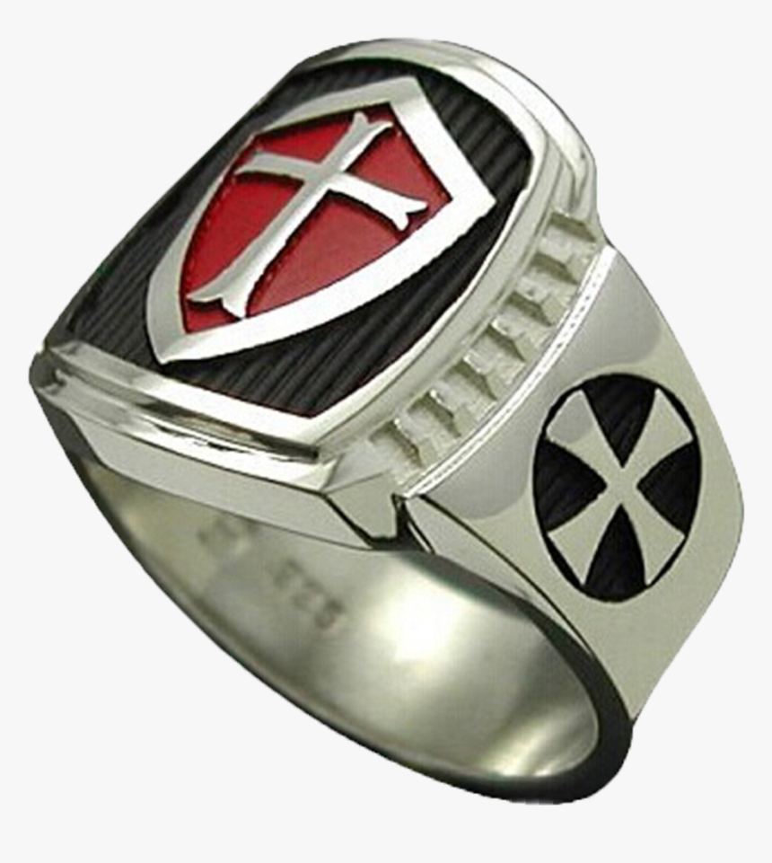 Knights Templar Crusader Cross Ring - Ring, HD Png Download - kindpng