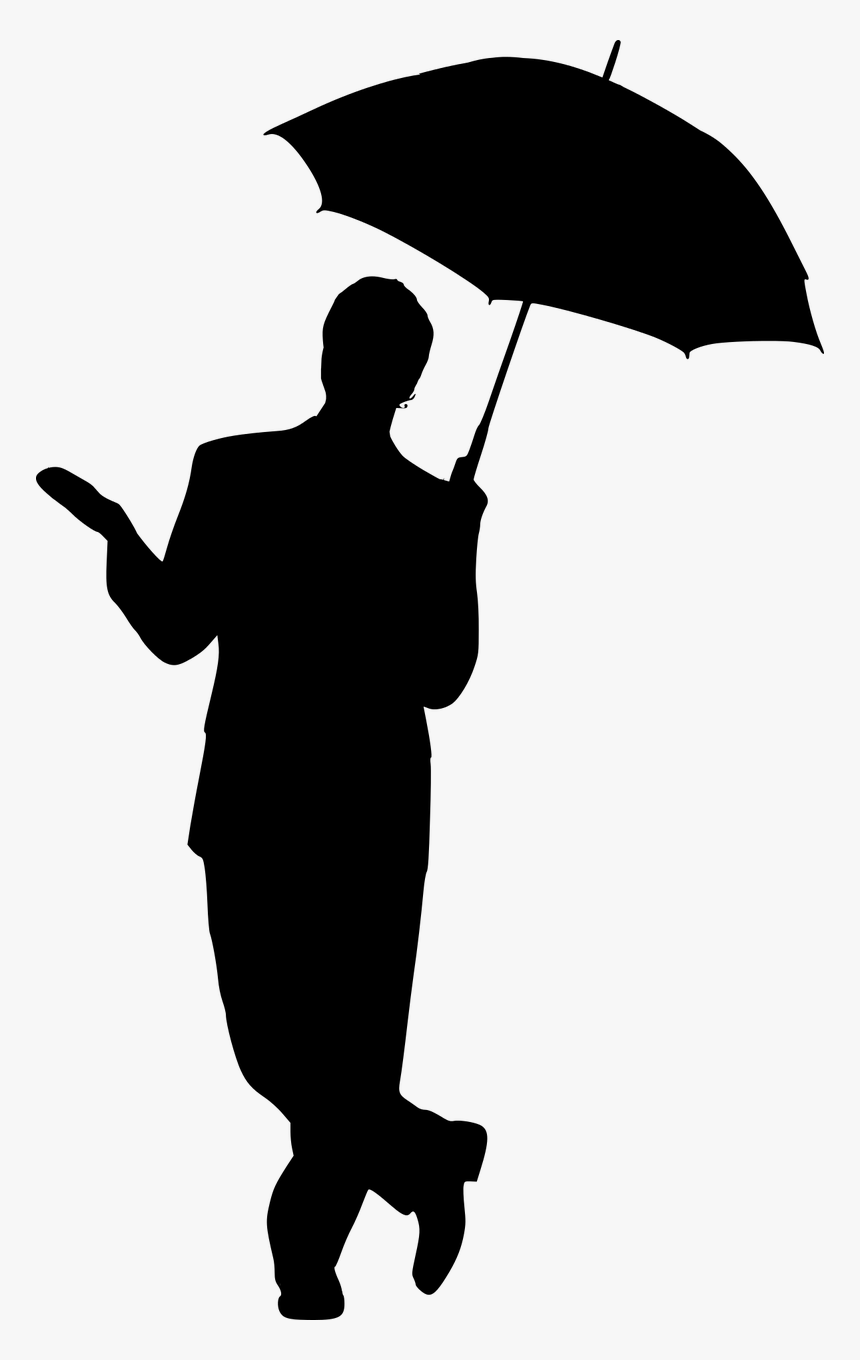 Silhouette, Man, Umbrella, Business, Businessman - Man With Umbrella Silhouette, HD Png Download, Free Download