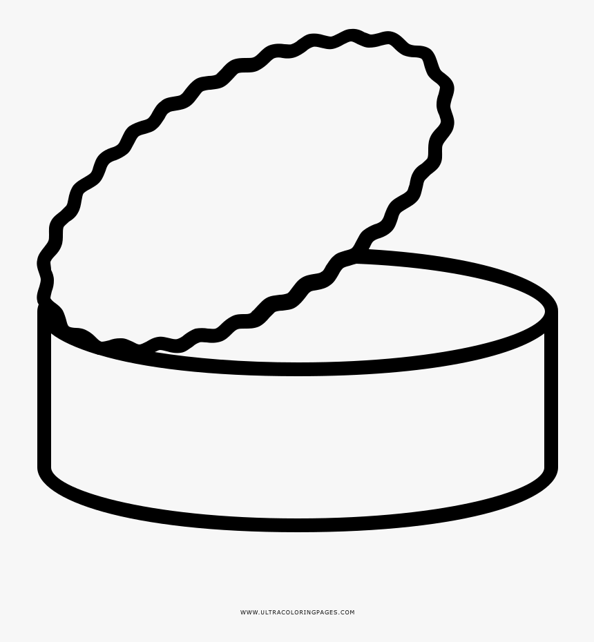 Canned Food Coloring Pages - Canned Food Can Clip Art Black And White, HD Png Download, Free Download