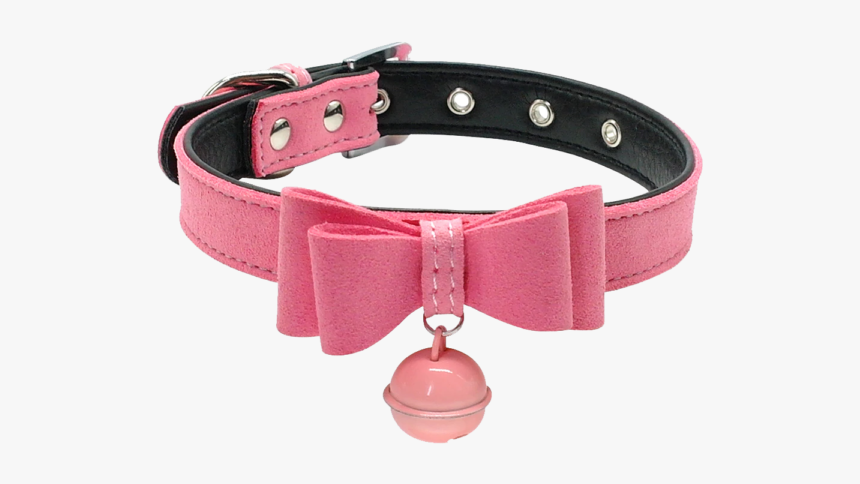 Bowtie Pet Collar Pink - Cute Pink Collar With Bell, HD Png Download, Free Download