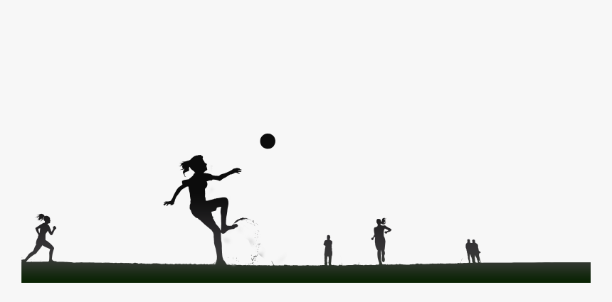 Fit Finish Keeping Athletes Kick Football Transparent - Silhouette, HD Png Download, Free Download