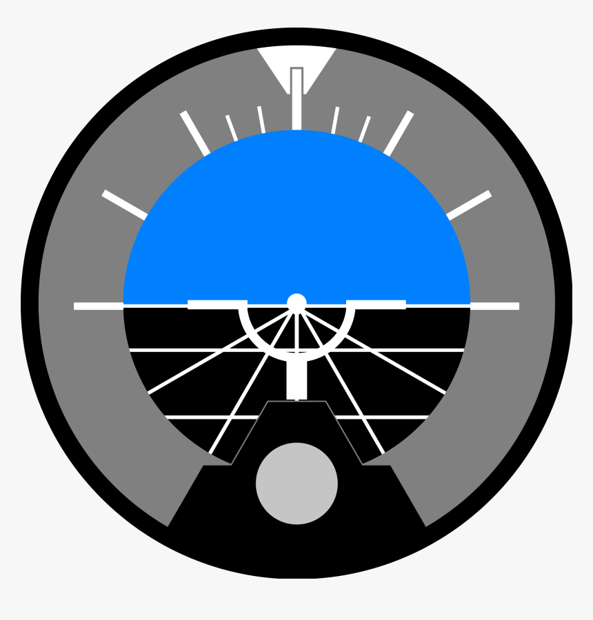 Airplane Attitude Indicator Clipart , Png Download - Attitude Indicator Icon, Transparent Png, Free Download