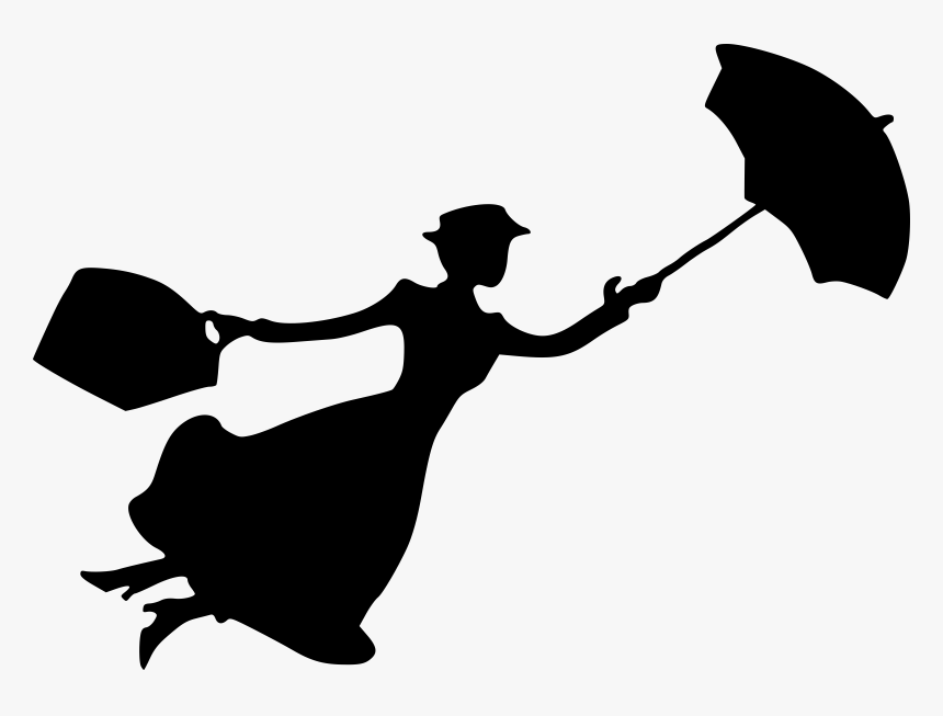 Download Human Photography - Mary Poppins Silhouette Clipart, HD ...