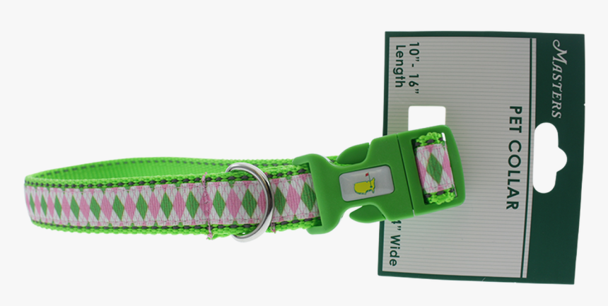 Masters Green & Pink Argyle Dog Collar - Leash, HD Png Download, Free Download