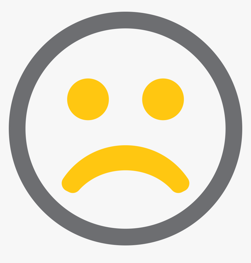 Emoticon Frown - Onestop Reporting - Circle - Circle, HD Png Download, Free Download