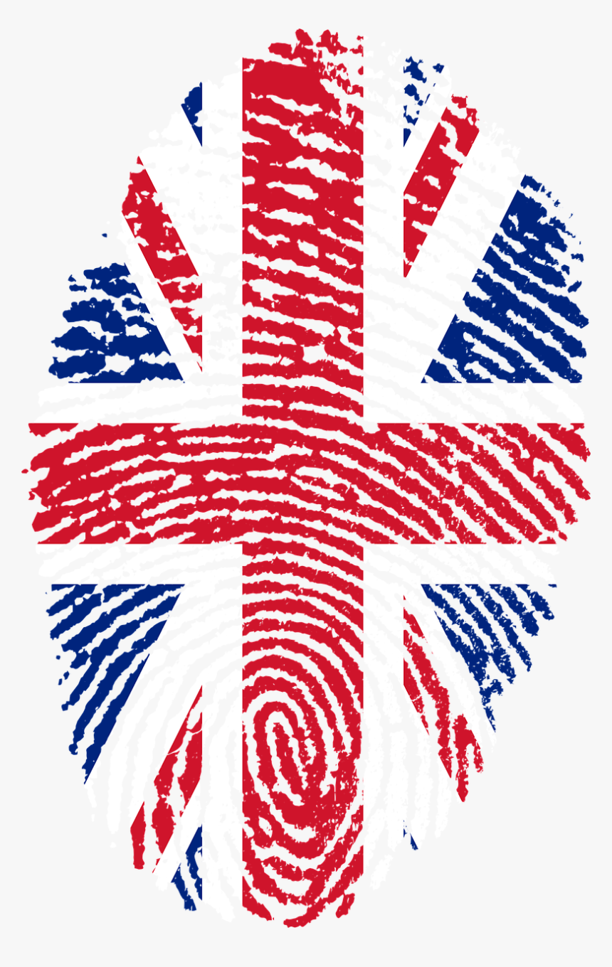 United Kingdom Flag Fingerprint Free Picture - Congo Flag Fingerprint, HD Png Download, Free Download