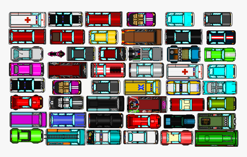 Hotline Miami Vehicle Sprites, HD Png Download, Free Download