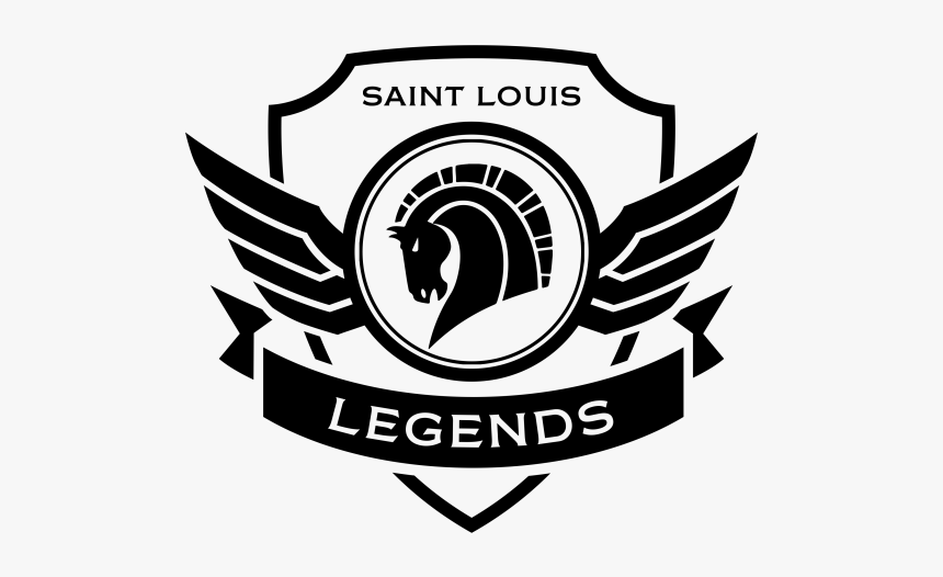 Saint Louis Legends Bw Logo - Emblem, HD Png Download, Free Download
