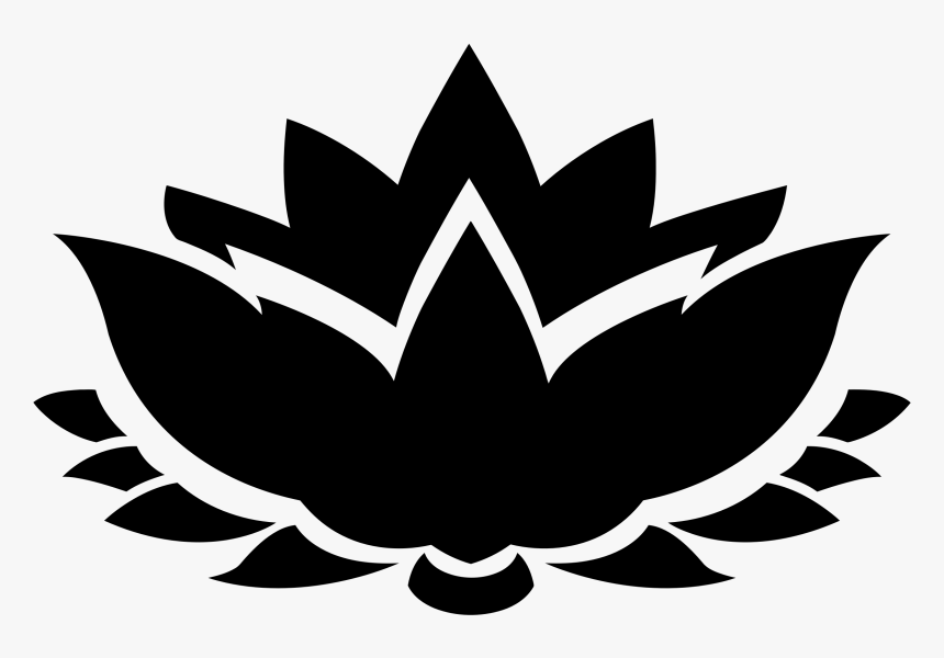 Lotus Flower Silhouette Clip Arts - Png Lotus Flower Vector, Transparent Png, Free Download