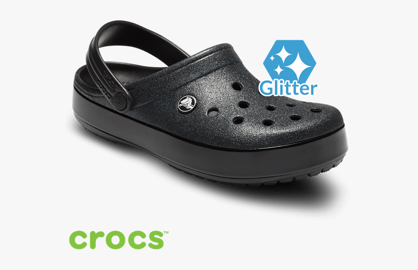 Sparkly Black Crocs, HD Png Download, Free Download