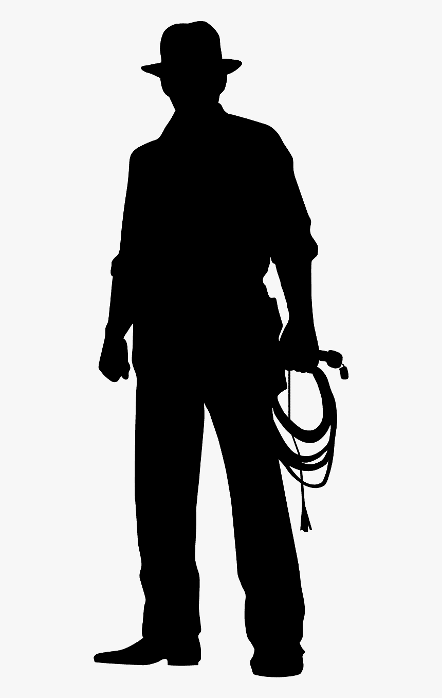 Free Indiana Jones Silhouette, HD Png Download, Free Download