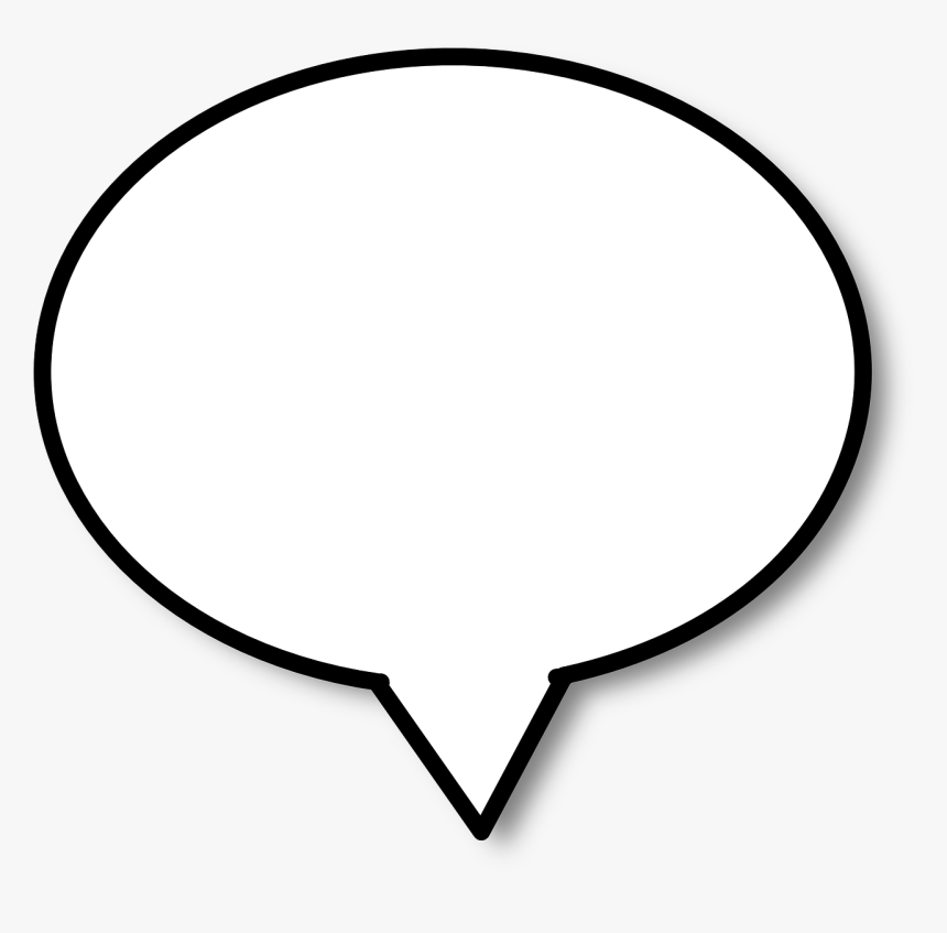 Speech Bubble Speech Balloon Balloon - Speech Bubble Black Background, HD Png Download, Free Download