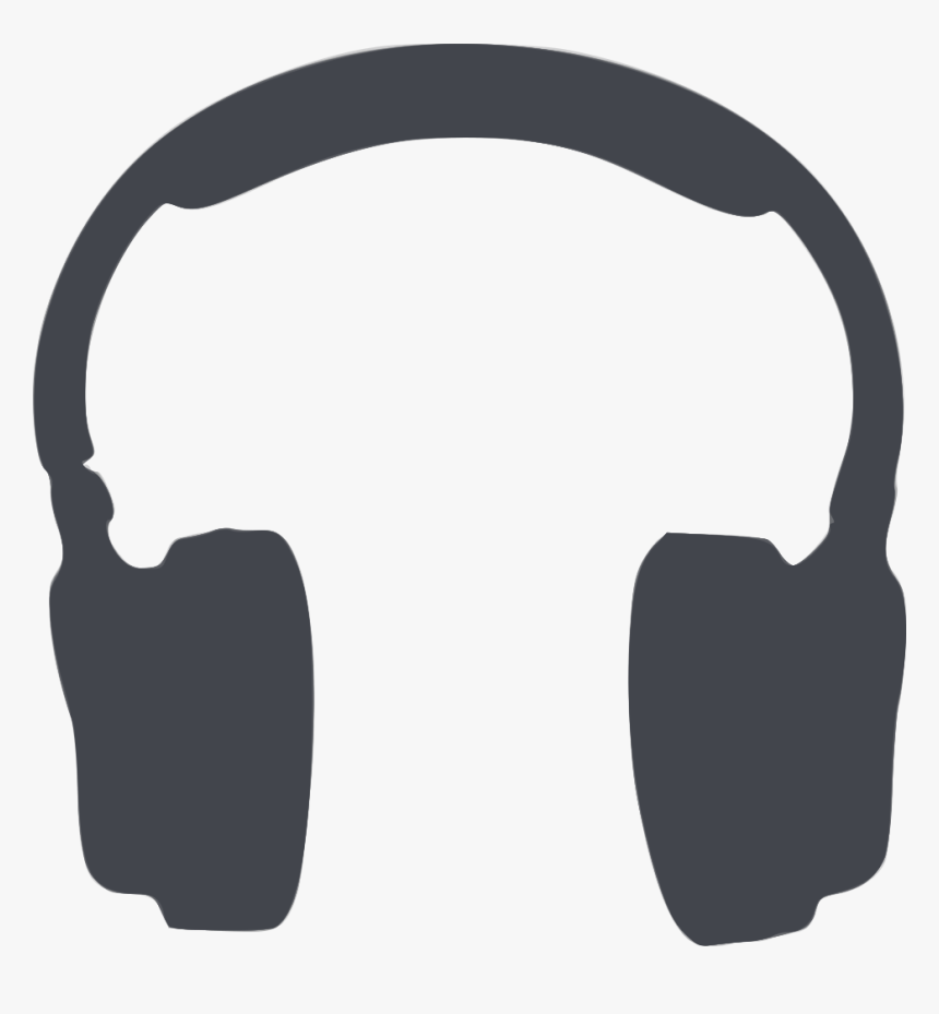 Silhouette Musique - Silhouette Headphones Clipart, HD Png Download, Free Download