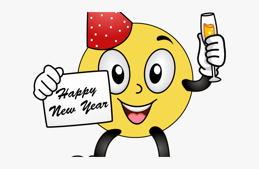 Transparent Happy New Year 2017 Png - Happy New Year 2019 Smiley, Png Download, Free Download