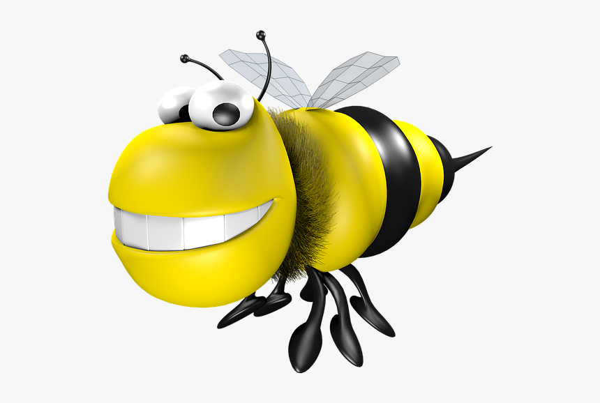 Bees, Cartoon, 3d, Insect - 3d Bee, HD Png Download, Free Download