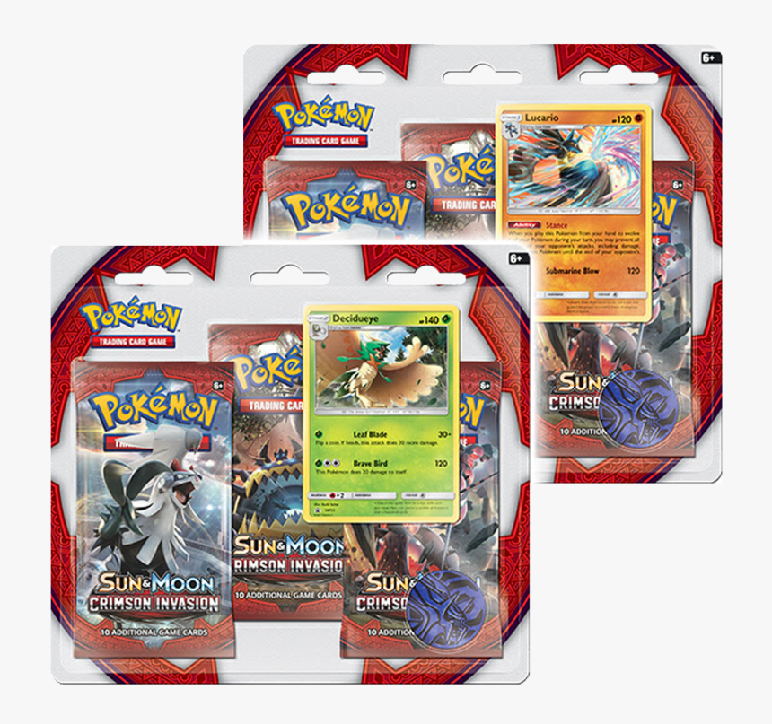 Set Of 2 S&m - Crimson Invasion 3 Pack Blister, HD Png Download, Free Download