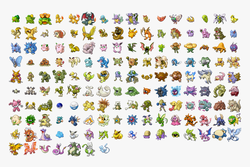 All Pokemon Indigo League, HD Png Download, Free Download