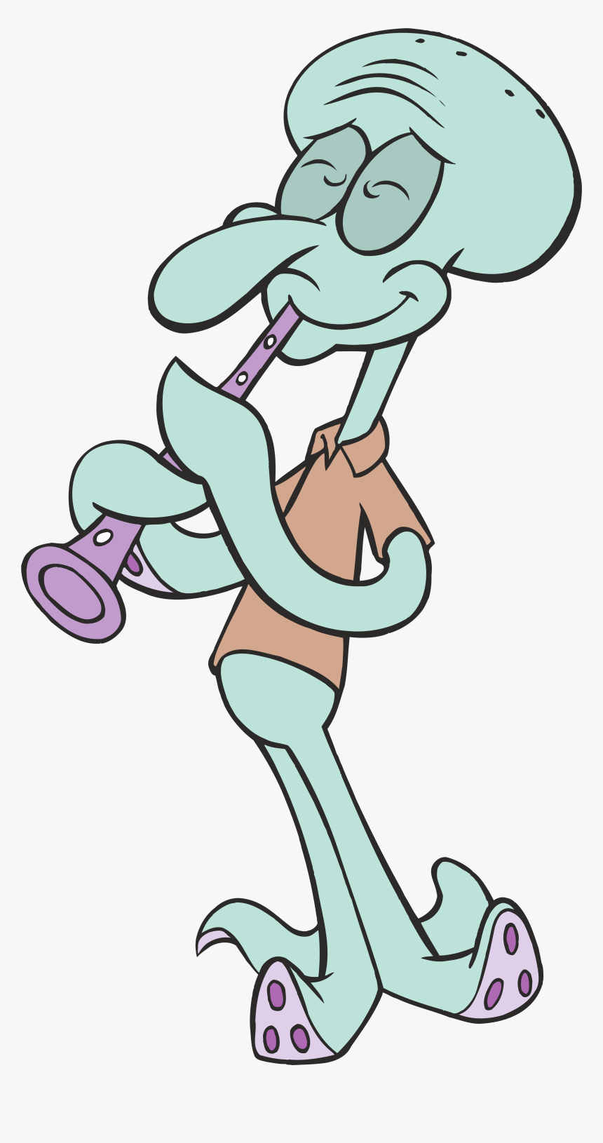 Squidward Tentacles Spongebob Png Clipart Image - Squidward Png, Transparent Png, Free Download