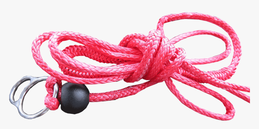 Red Elastic Line Goes Through Chicken Loop - Bead, HD Png Download, Free Download