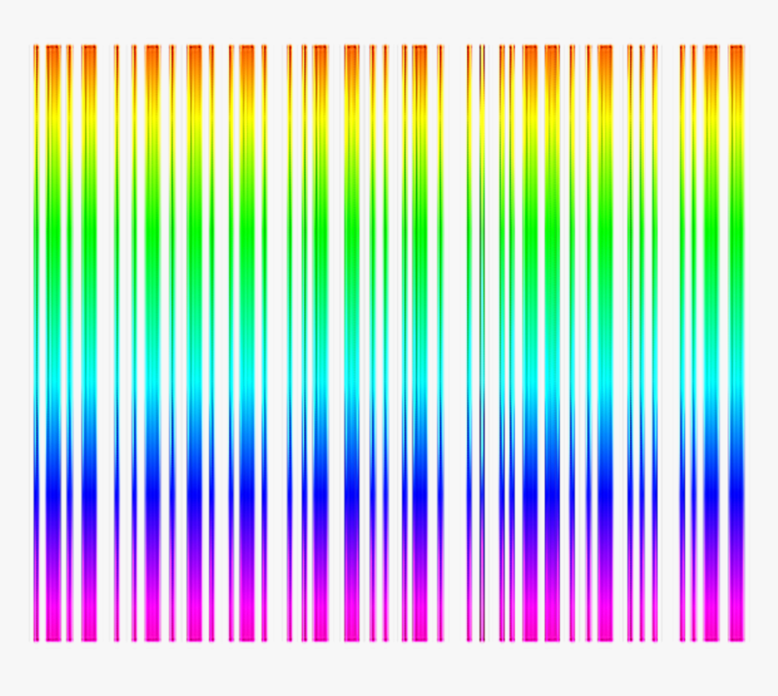 Transparent Barcode Clipart - Rainbow Barcode Png, Png Download - kindpng