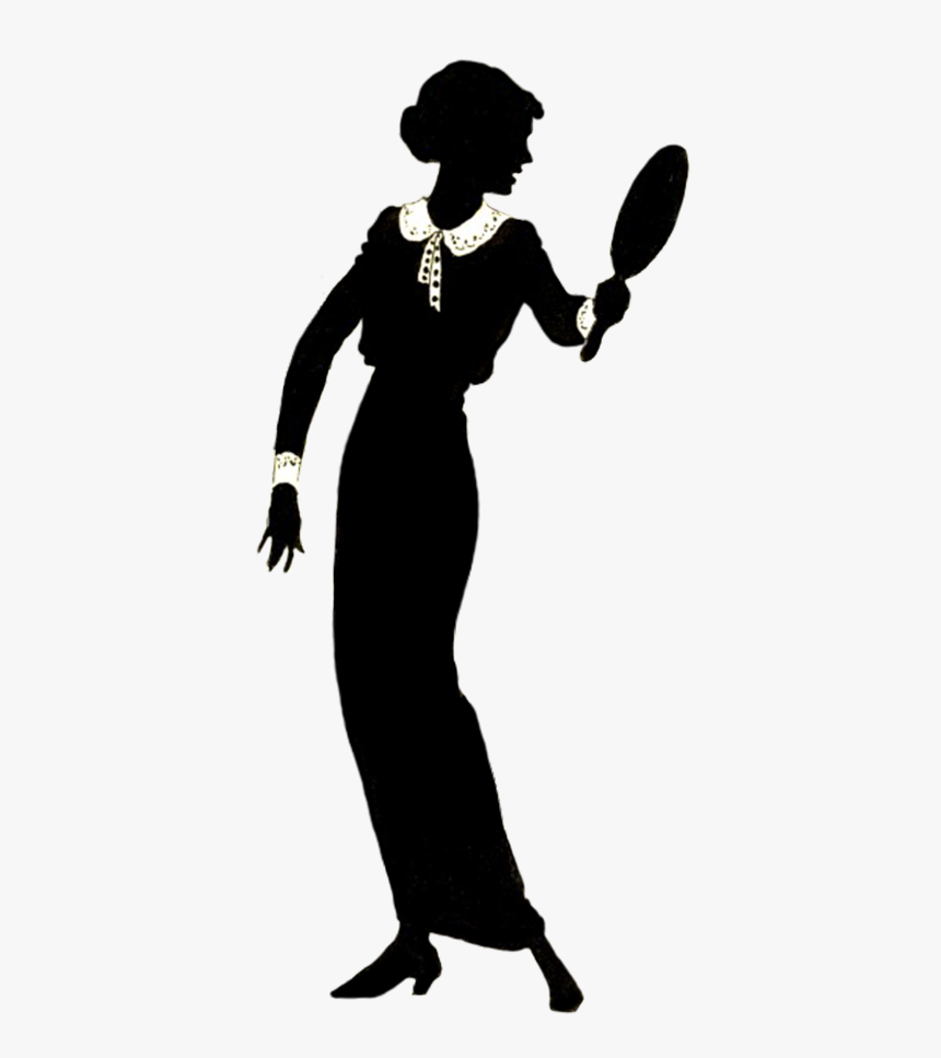 vintage lady silhouette clip art