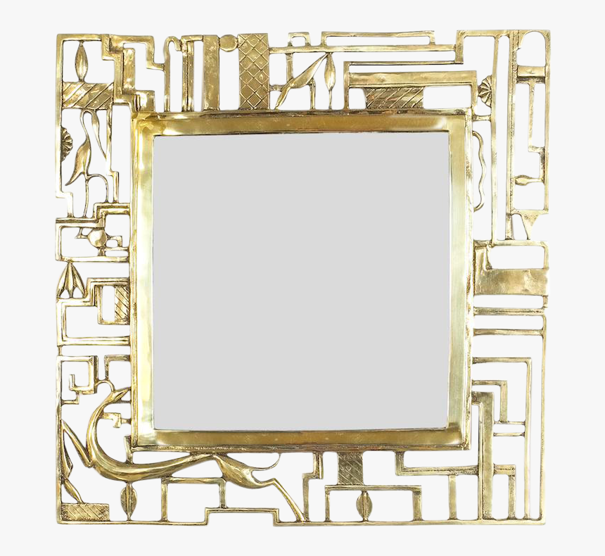 Karl Hagenauer Brass Wall Mirror, Austria, - Art, HD Png Download, Free Download