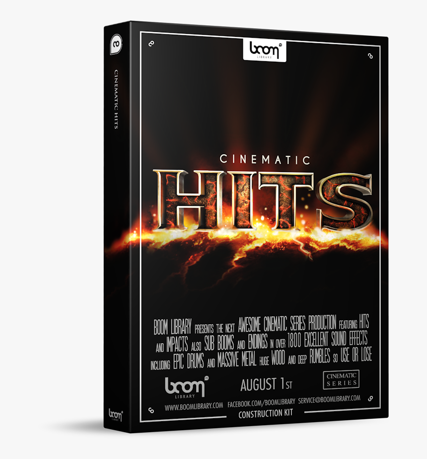 Cinematic Hits Sound Effects Library Product Box - Sound Effect, HD Png Download, Free Download