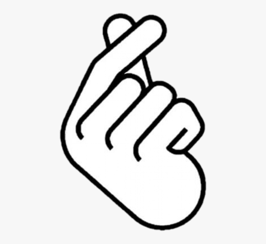 Free Png Download Oppa Sign Png Images Background Png - Finger Heart Clip Art, Transparent Png, Free Download