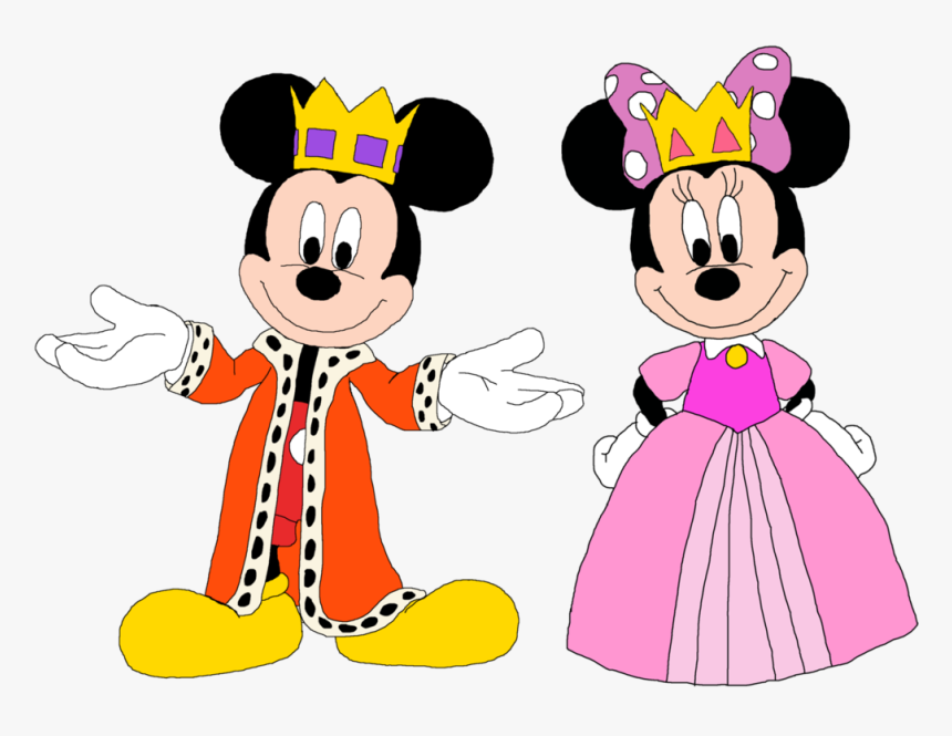 Crown Clipart Minnie - Mickey And Minnie Princess, HD Png Download, Free Download