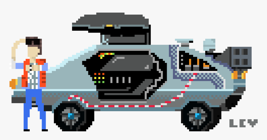 Back To The Future Clipart , Png Download - Back To The Future Pixel Art, Transparent Png, Free Download