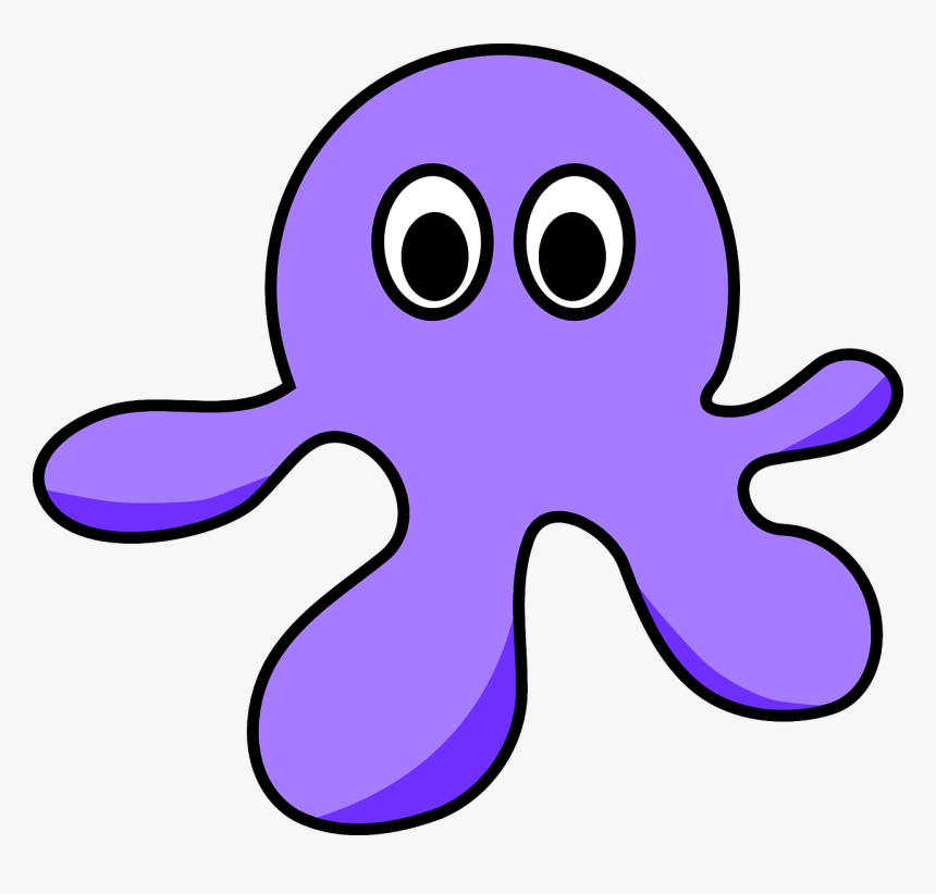 Free Vector Cartoon Octopus - Cartoon Octopus Svg, HD Png Download, Free Download