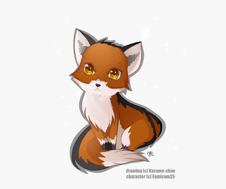 Draw A Cute Red Fox Hd Png Download Kindpng