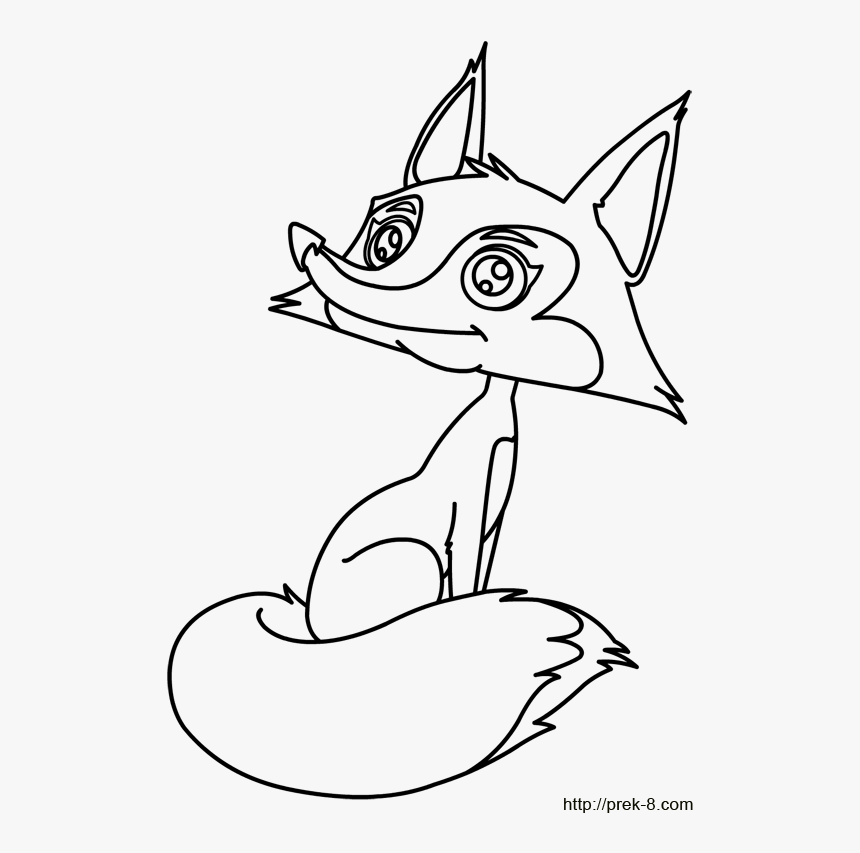 Fox Coloring Pages Easy - Carinewbi