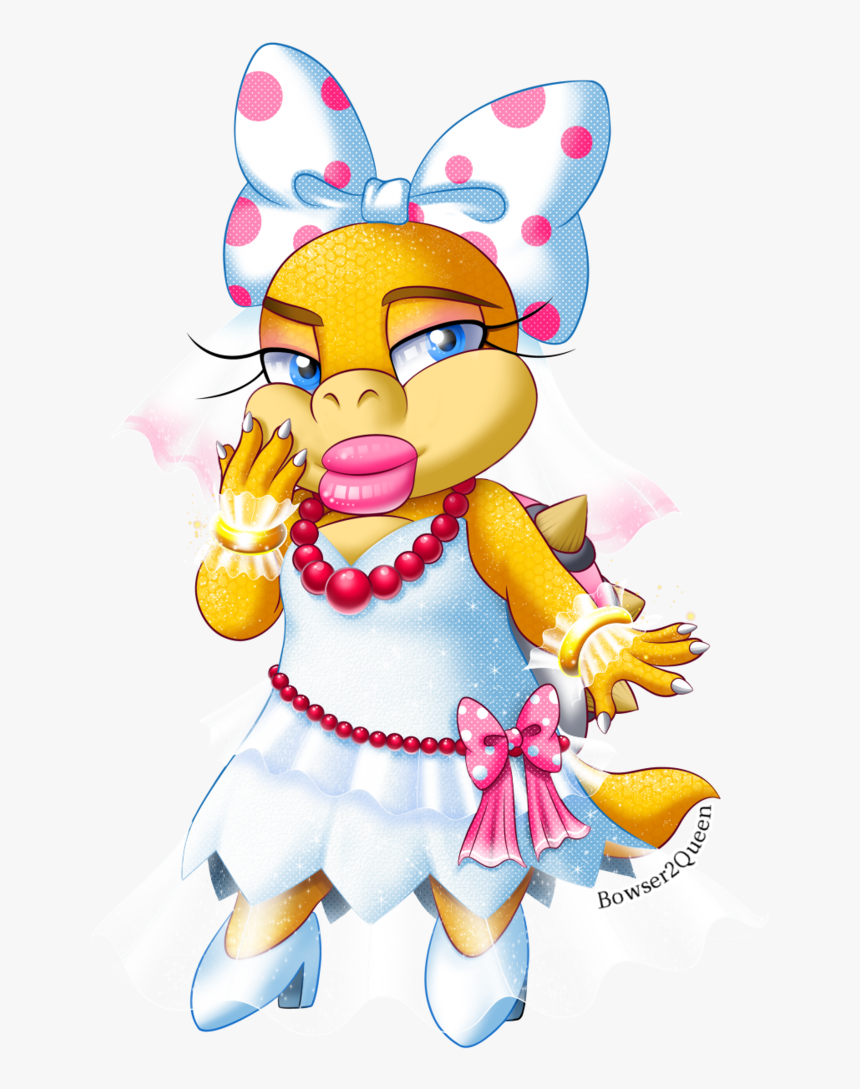 Bride Wendy Koopa Collab By Bowser2queen - Cartoon, HD Png Download, Free Download