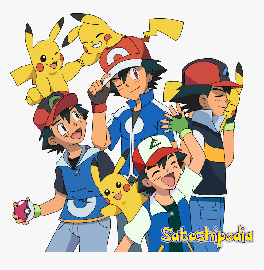 Transparent Ash Ketchum Png - Pokemon Di Ash Ketchum, Png Download, Free Download